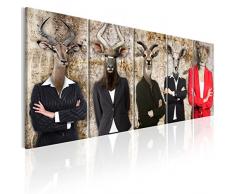 murando - Bilder Abstrakt Tiere 225x90 cm - Vlies Leinwandbild - 5 Teilig - Kunstdruck - modern - Wandbilder XXL - Wanddekoration - Design - Wand Bild - Tier h-C-0058-b-m