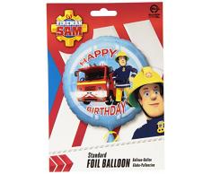 Folienballon Feuerwehrmann Sam als Deko und Geschenk für Kindergeburtstag oder Motto-Party