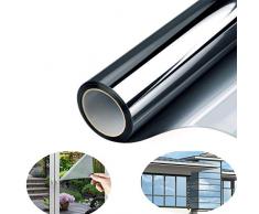 Fitlife Sonnenschutz Fensterfolie Selbsthaftend für Sonnenschutz Fenster Außen und Innen, Sonnenschutzfolie für Schlafzimmer UV-Schutz 90 x 400cm