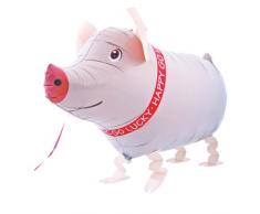 Airwalker Schwein - Folienballon - ca. 62 cm