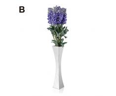 presentimer Edelstahlvase Kleiner vertikaler Blumentopf-Pflanzenbehälter für die Dekoration des Esstisches zu Hause