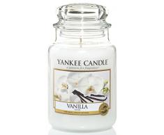 Yankee Candle große Duftkerze im Glas, Vanilla, Brenndauer bis zu 150 Stunden