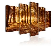 murando - Bilder 100x50 cm - Vlies Leinwandbild - 5 Teilig - Kunstdruck - modern - Wandbilder XXL - Wanddekoration - Design - Wand Bild - Wald Natur b-B-0027-b-p