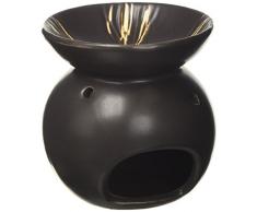 pajoma Duftlampe Relief schwarz, Höhe 11,5 cm