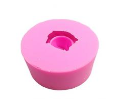 HONGYAN DIY Große Rosenform Kerze Handgemachte Silikonform Schokoladenfondant Kuchenform