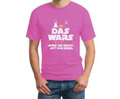 Junggesellenabschied T-Shirt JGA Bachelor Party Outfit - Das Wars Möge Die Macht Mit Ihm Sein T-Shirt Large Rosa