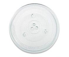 Drehteller für Mikrowelle 31,5 cm Mikrowellenteller 315 mm Glasteller Drehteller Ersatz Teller Glasplatte Glasdrehteller für Mikrowellen