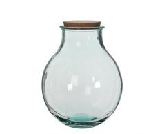 MICA Decorations Olly Vase, Glas, transparent, 29 x 29 x 38 cm
