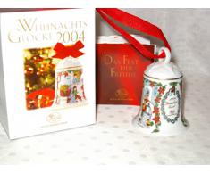Hutschenreuther Weihnachtsglocke 2004, Porzellanglocke, Weihnachten, Baumschmuck, Baumanhänger, Anhänger