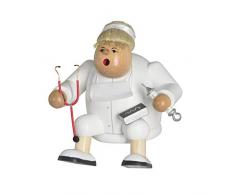 KWO Räuchermann Räucherfrau Kantenhocker Ärztin, Höhe 15cm, Neuheit 2019