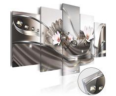 murando - Acrylglasbild Abstrakt 200x100 cm - 5 Teilig - Glasbilder - Wandbilder XXL - Wandbild - Bilder - Blumen b-A-0073-k-p