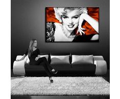 Kunstdruck Marilyn Monroe / Bild 100x70cm / Leinwandbild fertig auf Keilrahmen / Leinwandbilder, Wandbilder, Poster, Pop Art Gemälde, Kunst - Deko Bilder