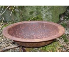 Rostikal | Edelrost Deko Schale rund, Rost Blumenschale, Gartenschale aus Metall | Ø 36 cm
