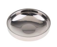 FLAMEER Edelstahl Unterteller/Platzteller/Keksteller für Gewürz - 14 cm