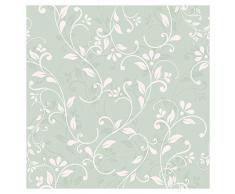 murando Tapete selbstklebend 10m Wandtattoo dekorative Möbelfolie Dekorfolie Fotofolie Panel Wandaufkleber Wandposter Wandsticker - Ornament Pflanzenmotiv f-C-0251-j-a