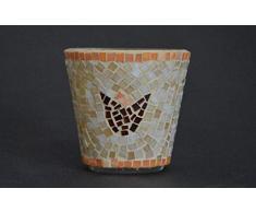 Windlicht Tulpe 8 cm hoch - handgemacht - Einzelstück