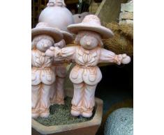 niedlicher Gartenwichtel als Vogelscheuche,Terracotta