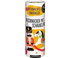 2 Weihnachtsanhänger: Nussknacker mit Schaukelpferd