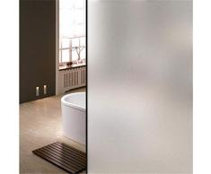 DULPLAY Privatsphäre Fensterfolie, Statische klarsichtfolie Gefrostet Glas Filme Fensteraufkleber Kein kleber Geeignet die Glatte Glas-oberfläche Home Office-A 100x35cm(39x14inch)
