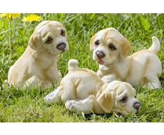 Boltze Hunde Welpen Dekohund Kunstharz H 14 cm 3er Set