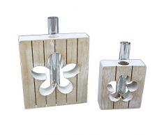 Reagenzglas Vase im Holz-Rahmen ~ Schmetterling KLEIN ~ versch. Farben und Größen