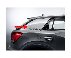 Original Audi Q2 C-Blade Dekorfolie quattro Exterieur Schriftzug Brilliantschwarz 81A064317 Y9B