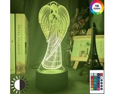 Acryl 3D Symphony LED Nachtlicht Engel Figur Modell Nachtlicht Baby Kind Kinderzimmer Dekoratives Licht USB Tischlampe