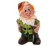 Birendy RIESIGER Zwerg, Gartenzwerg XXL Gartenwichtel NF14286 Groß 41cm Gartenfigur (14286-7-Säge)