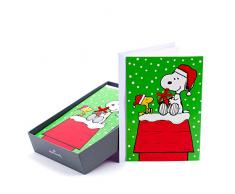 Hallmark Peanuts Weihnachtskarten, Snoopy (16 Karten und 17 Umschläge) Snoopy Snoopy