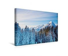 Calvendo Premium Textil-Leinwand 45 cm x 30 cm quer, Hohe Munde, Seefeld in Ãsterreich | Wandbild, Bild auf Keilrahmen, Fertigbild auf echter Leinwand, Leinwanddruck Natur Natur
