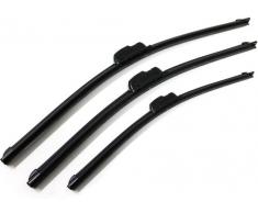 Aerzetix: Spiel 3-Wischerblätter AERO Flat Gerichte Schaber inkl. einer Geschenktasche vorne und hinten