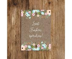 50 Wunderkerzen SchilderKraftpapieroptik