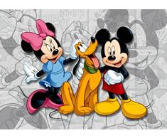 AG Design FTDm 0284 Disney Mickey Mouse, Papier Fototapete Kinderzimmer- 160x115 cm - 1 Teil, Papier, multicolor, 0,1 x 160 x 115 cm