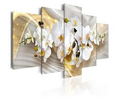 murando - Bilder 100x50 cm - Leinwandbilder - Fertig Aufgespannt - Vlies Leinwand - 5 Teilig - Wandbilder XXL - Kunstdrucke - Wandbild - Blumen b-C-0104-b-n