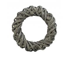 DARO DEKO Weiden Kranz grau L - Ø 30cm