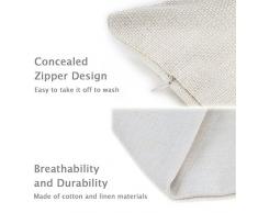 Hengjiang Kissenhülle Pads 18 x 18 Zoll/45cmx45 cm grau, blau, weiß, Retro-Ölgemälde mit Hunde-Muster, Baumwolle, Leinen-Kissenhülle für Sofa-Haus-Shop-Auto-Dekor my-a1089–01#01