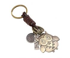 Joyfeel buy Schlüssel Anhänger Eule Modellierung der Schlüsselanhänger Retro Schlüsselbund Deko Anhänger für Schlüssel/Auto/Tasche, 1 Stück