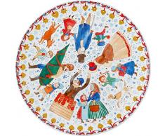 Hutschenreuther 02471-727312-12784 Weihnachtsmarkt 28 cm Plätzchenteller, Porzellan