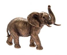Leonardo LP44094 Dekofigur Elefant, bronzefarben