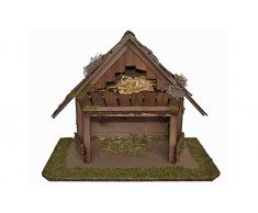 Krippe KORINTHER Holzkrippe Weihnachtskrippe Weihnachten Krippenstall