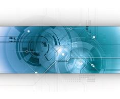 wandmotiv24 Fototapete Abstrakt Technik 1 M 250 x 175 cm - 5 Teile Fototapeten, Wandbild, Motivtapeten, Vlies-Tapeten Science, Wissenschaft, Elektronik M0427