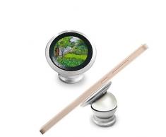 Chinesische Ölgemälde Building Farm Baum China Illustration Muster Magnetverschluss Handy Halterung Auto Armaturenbrett Halterung Für Handy 360 Grad Rotation Geschenk