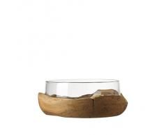 Leonardo 084411 Schale mit Teaksockel