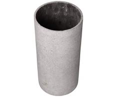 Blomus Coluna Vase, Polystone, hellgrau, H 29 cm, Ø 14 cm