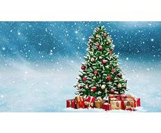 Wallpaper Wandbild Selbstklebende PVC Weihnachtsbaumkugeln Geschenk 3D Poster Fotos Wände Kunst Kinderzimmer Cartoo Wanddekoration fototapete 3d Tapete effekt Vlies wandbild Schlafzimmer-250cm×170cm