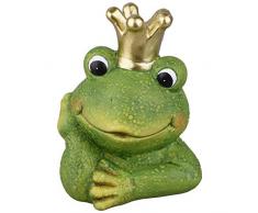 Dadeldo Home Frosch -Charles- Deko-Figur Keramik 14x11x10cm grün