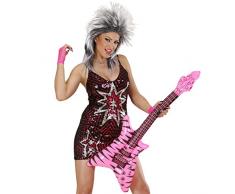 NET TOYS Aufblasbare Gitarre Deko Luftgitarre Rock Rocker Inflatable Guitar Rockstar Gummigitarre Party Gitarren Instrument Mottoparty Musikinstrument Accessoire Partydeko aufblasbar