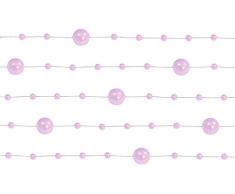 goodymax 6,5 m Perlengirlanden Rosa - Perlengirlande Dekoschnur Perlenkette