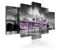 murando - Bilder 100x50 cm - Leinwandbilder - Fertig Aufgespannt - Vlies Leinwand - 5 Teilig - Wandbilder XXL - Kunstdrucke - Wandbild - New York City 030102-25