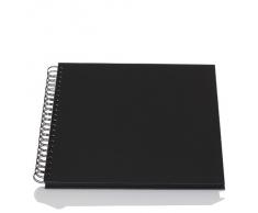 Rössler 1329452707 Spiral-Fotoalbum, 29 x 29cm, schwarz